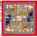 Latest square scarves digital printing silks
